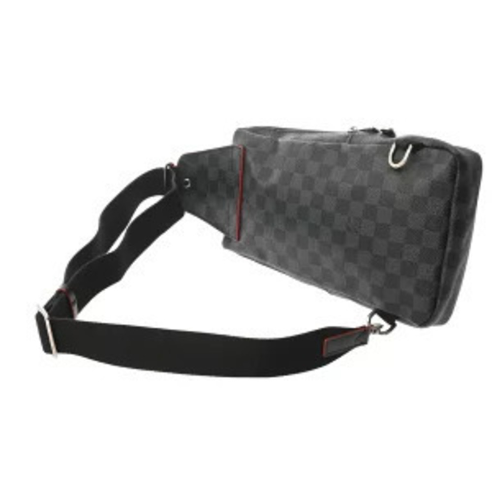 Louis Vuitton Bag Gray Black Graphite Damier Avenue Black Canvas Body Sling
